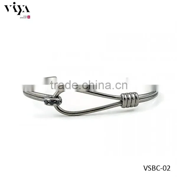 2016 New Arrival Sterling Men Bangle Real Silver Jewelry Bracelet photo-3