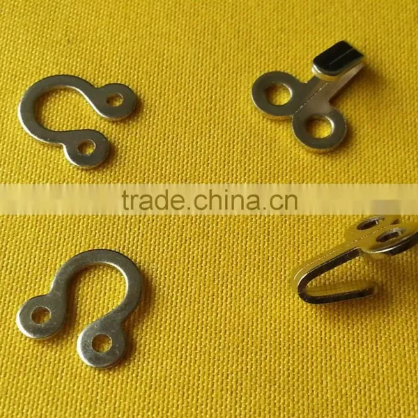 Brass Material Sew-on Metal Hook and Eyes For Ladies Bar and Lingerie --- 6018 photo-4