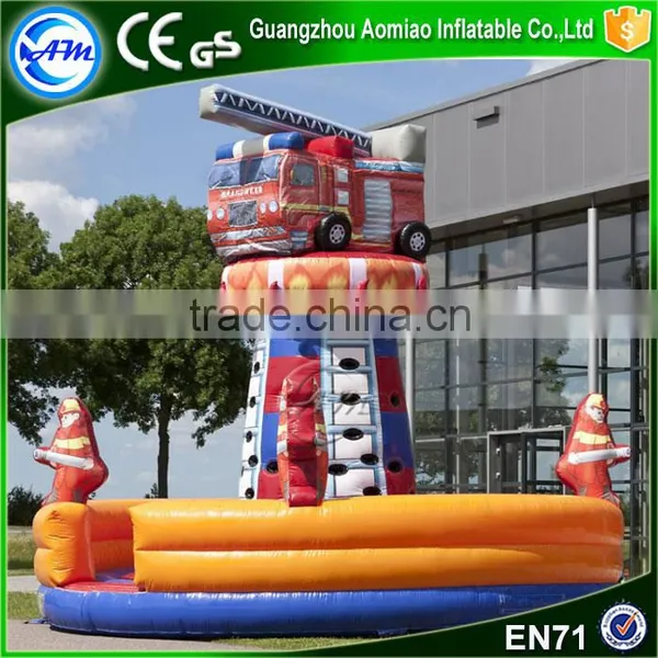Hot Sale Inflatable Rock Climbing Wall Climbing Tower Fire Truck Inflatable Climbing Wall Supplier's Choice photo-2
