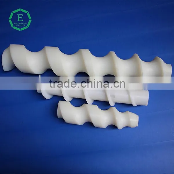 High Anti-impact Resistance CNC Machined Plastic Uhmwpe Conveyor Screw
