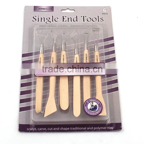 6Piece Pottery and Clay Modeling Tools Sculpture Set photo-5