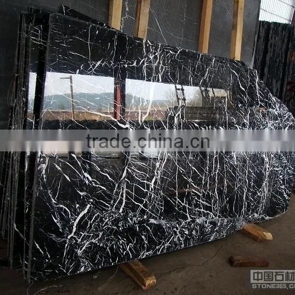 Cheap Popular Black Marble--China Nero Marquina Marble Sales Promotion photo-5