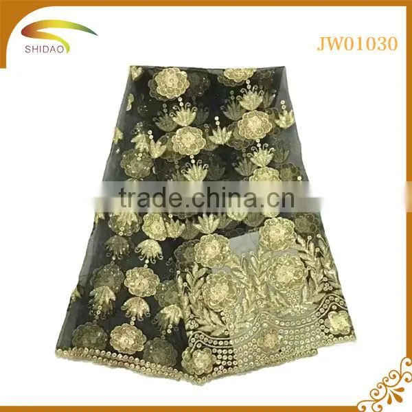 Wholesale High Quality Latest Chinese Decorative Embroidery 3D Patterned Silk Fabric for Curtains and Dress photo-2