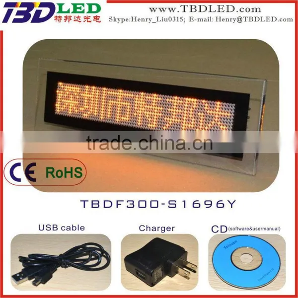 LED desk message board/led Crystal Box message sign/electronic message signs