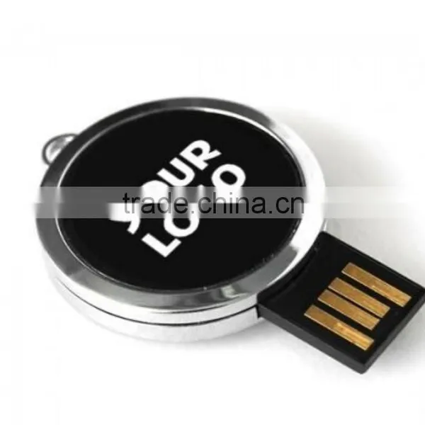 8G 16G Round Metal Pen Drive as Promotional Gift photo-2