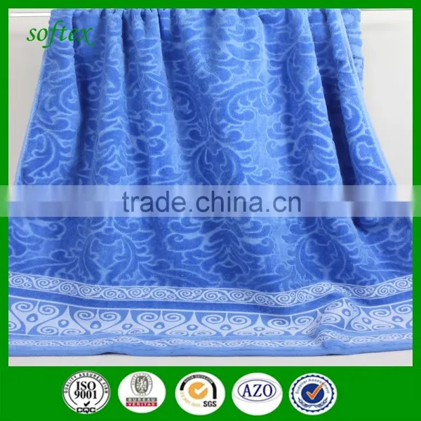 100%cotton 70x140cm Cut Pie Jacquard Bath Towel With Logo photo-2