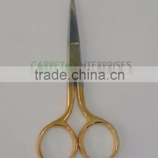 Gold Handle Cuticle Nail Scissors/ Manicure Instruments/ Beauty Care Instruments/ Scissor/ Nail Tools photo-3