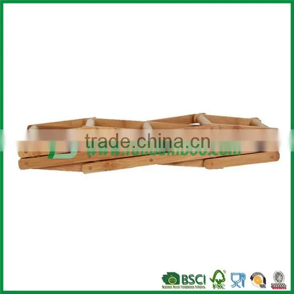 Folding Portable Bamboo Wine Rack