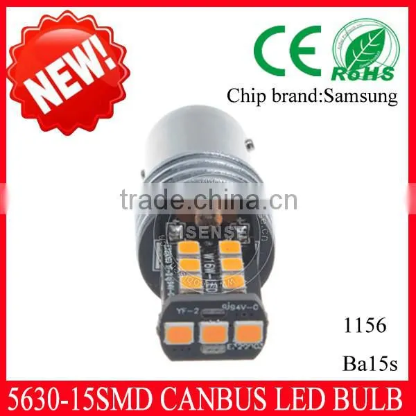 15smd Led Canbus Amber Light 1156 1156a Ba15s 5630 Car Brightness Brake Bulb Lamp photo-4