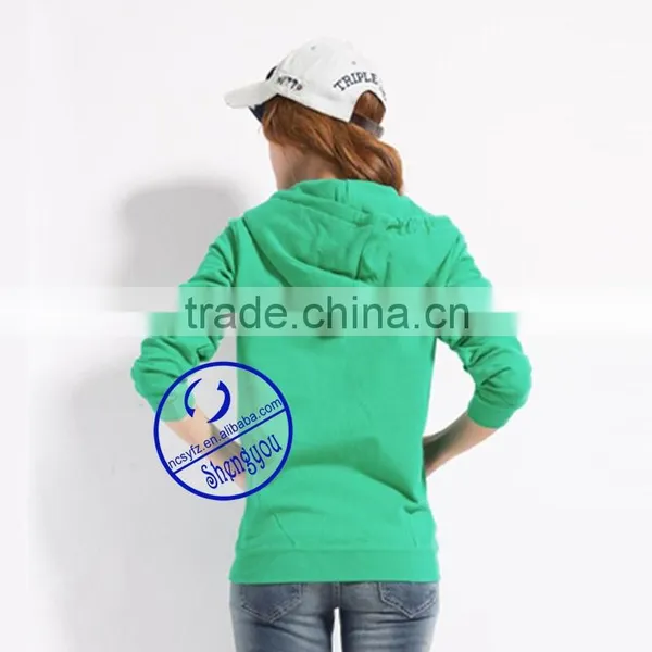 2015 High Quality Custom Zipper-up Hoodies Sweatshirts China Supplier photo-5