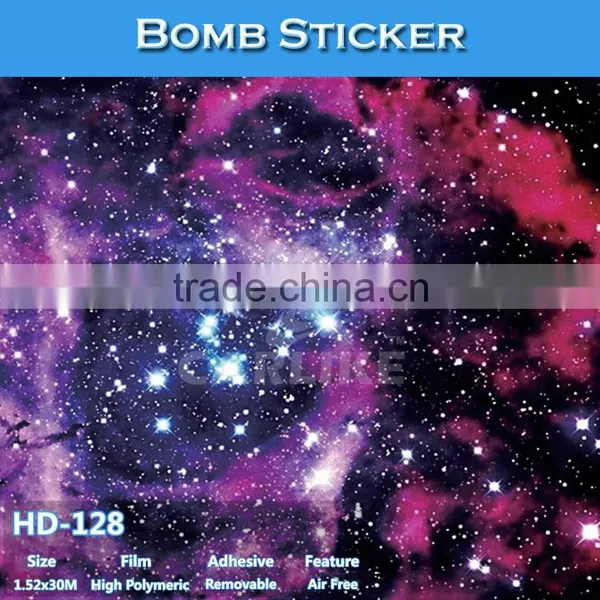 HD-127 CARLIKE Hot Sale Color Bright Car Wrap Bomb Sticker photo-2