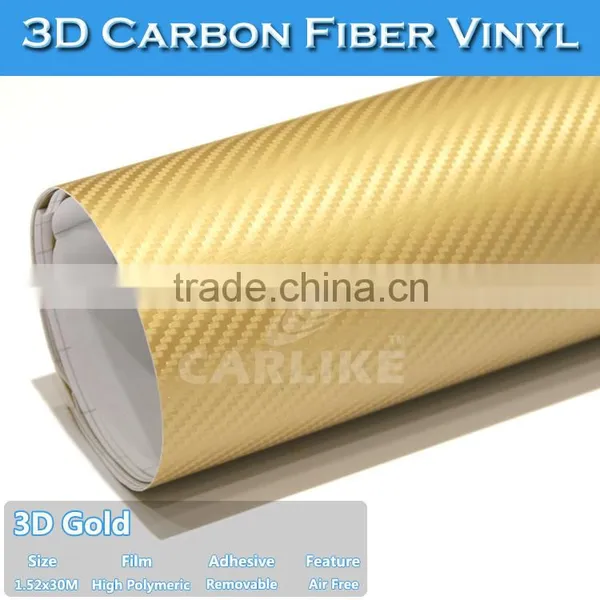 Easy Apply 1.52x30m High Polymer Carbon Fiber Car Wrapping Film photo-2