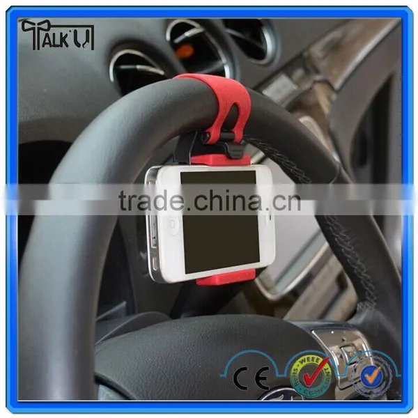 Handfree Multiple Anti-slip Car Steering Wheel Mobile Phone Holder Car Clip Holder photo-6