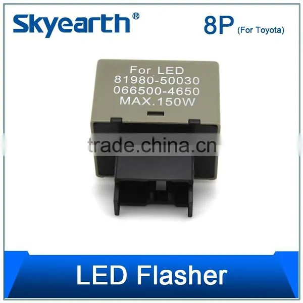 Factory Promotion 12V Car LED Flasher Raly, LED Warning Canceller Auto Parts For Toyota LED Flasher 8P photo-2