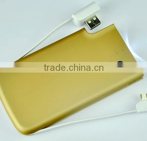 Credit Card Power Bank With Slim Size With Built in Cable photo-3