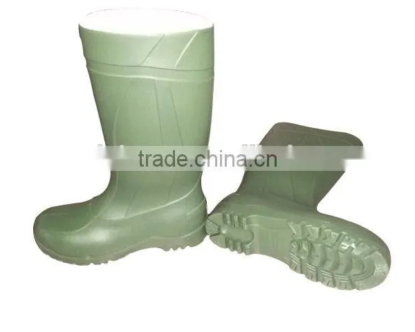 Green PVC Rain Boots With Steel Toe,safety Rain Boots,rain Shoes photo-2