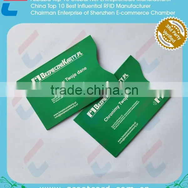Promotional Plastic Card Sleeves , Credit Card Holder Quality Choice