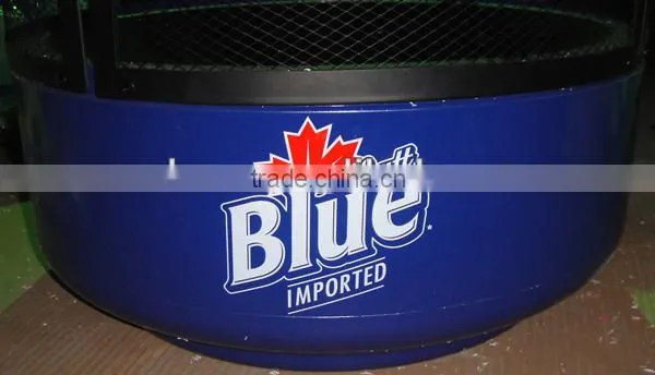 2015 New Collection Outdoor Can Fire Pit Iron Fire Pit With Water Transfer Paint photo-5