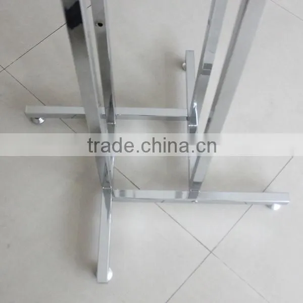 Cheap Price Clothes Display Rack 4-Way Garment Rail photo-3