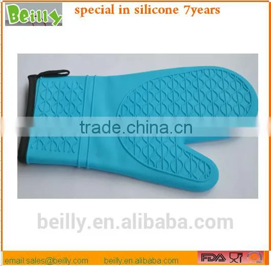 BBQ Grilling Heat Resistantsilicon Glove Custom Logo Silicone Hot Pads Gloves photo-2