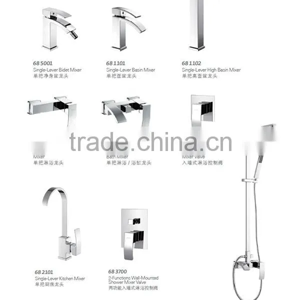 Deck Mounted Solid Brass Waterfall Hot and Cold Basin Tap 68 1101 photo-5