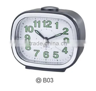 Blue Bell Beep SWEEP Square Quartz Alarm Clock for Elderly photo-2