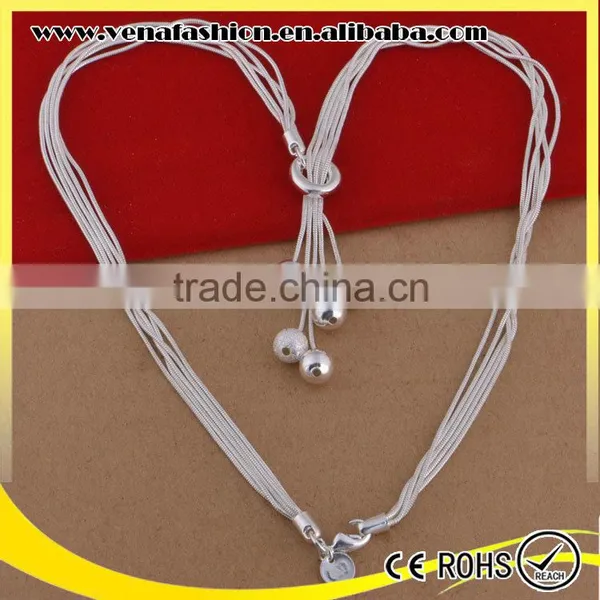 Beautiful Plated China Wholesale 925 Silver Jewelry Set photo-3