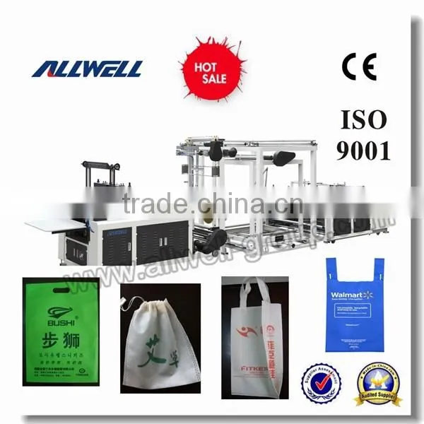 Fully Automatic High Speed 7600X1920X1900mm Best Quality Self Stand up Non Woven Bag Making Machinery