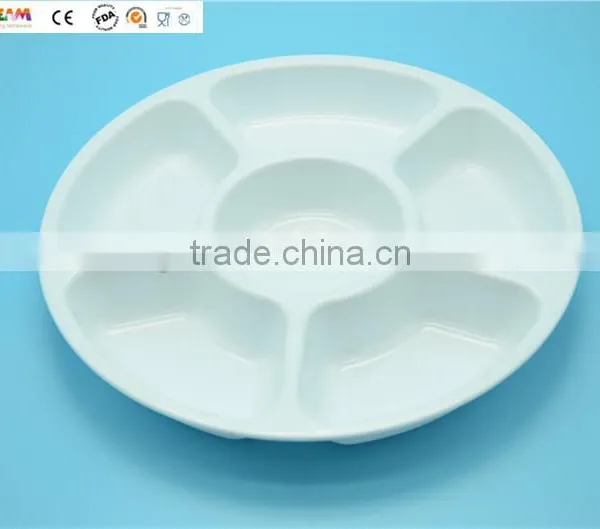 12" Plastic Food Sectional Tray