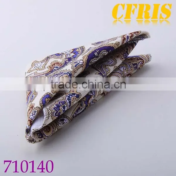 Paisley Pattern Pocket Square,100% Cotton Pocket Square photo-3