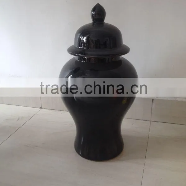 2016 Hot Sale Black Ceramic Rice Jar