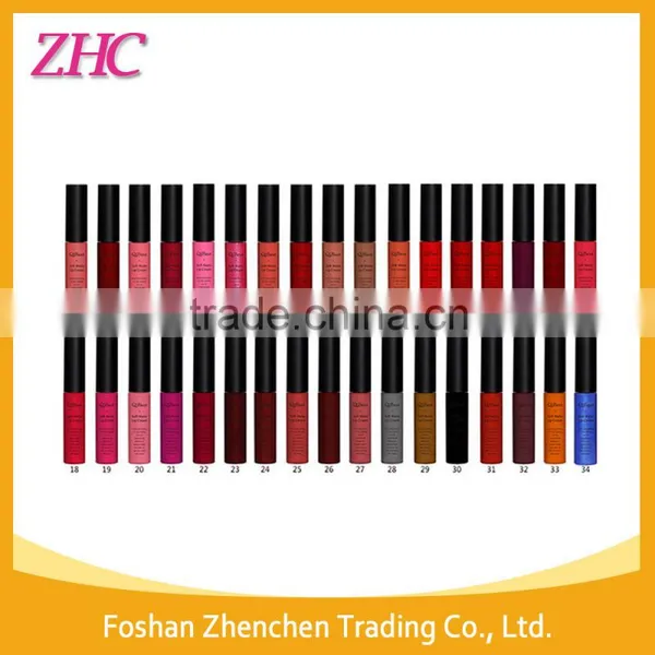 QIBEST 34color Matte Color Longlasting Lip Gloss Liquid Lipstick Cheap Price photo-5