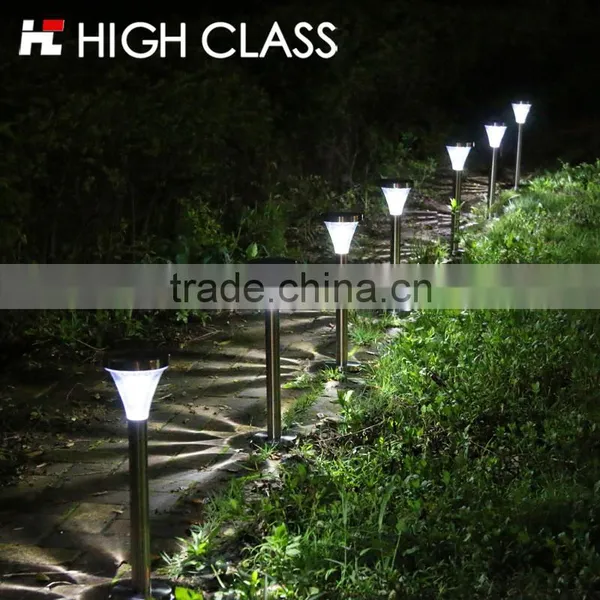 Outdoor Waterproof Stainless Steel PMMA Garden Lamp Sensor LED Solar Lawn Light photo-2