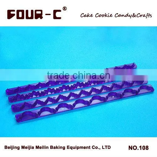 Acrylic Cake Edge Cutter Set,cake Decorating Set
