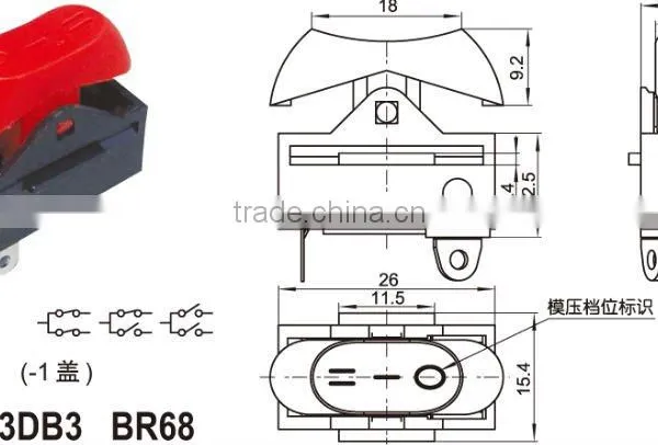 Mini Illuminated Rocker Switch,Hot Selling Rocker Switch/green Lighted Switch photo-5