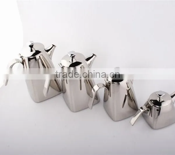Stainless Steel 18/8 Mirror Finish Food Safety Round 300ml Small Tea Pot/water Kettle photo-2