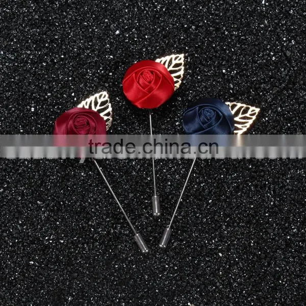 Wedding Fabric Flower Brooch LAP064 photo-2