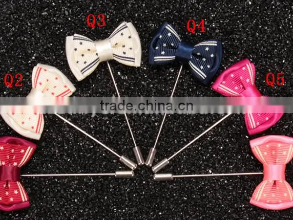 Custom Solid Color Mens Flower Lapel Ling Stitch Pin LAP057 photo-3
