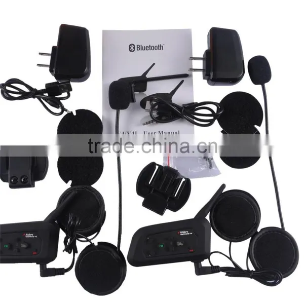 2016 New V4 Shenzhen Price Walkie Talkie Wireless Earpiece Ejeas for Motorcycle and Bicycle Helmet With FM photo-3