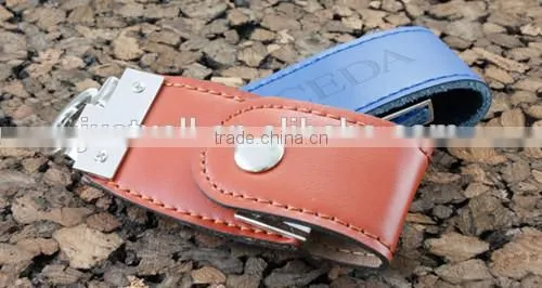 Hot Sale New Design Luxury Usb Flash Drive, Embossed Logo Leather Usb 1GB to 64GB photo-5