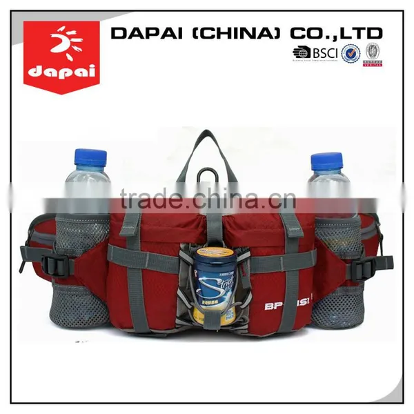 Quanzhou Dapai 2015 Waist Customize Fanny Pack With Water Bottle Holder Wholesale Running Waist Bag