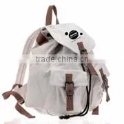 customized backpack canvas backpack for school black white canvas fashion school bags logo printed 14