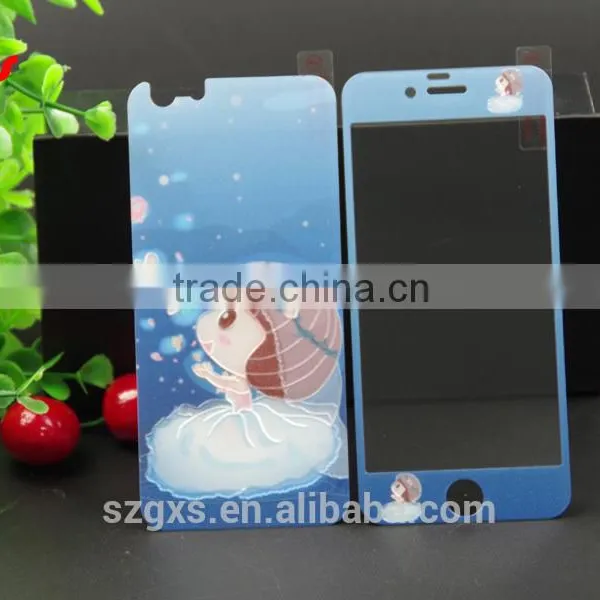 Color Mobile Phone Screen Protective Case for Iphone Pretty Cartoon Tempered Glass Screen Protector photo-6