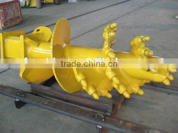 FAECHINA Bullet Teeth Spiral Auger, Rock Bits Conical Auger, Double Cutting Double Flight Conical Piling Auger photo-5