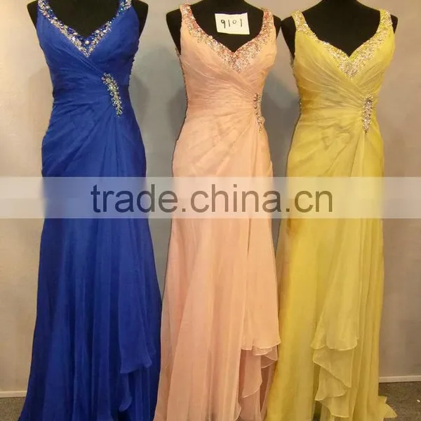 Sleeveless Beaded Ruffle See Through Elegant Pink Dress Beaded Evening Dress photo-4