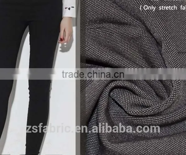 ZHENGSHENG Rayon/Polyester Blend Stretch Fabric for Woman's Pants Garment tr Double Color Fabric China Textile Supplier