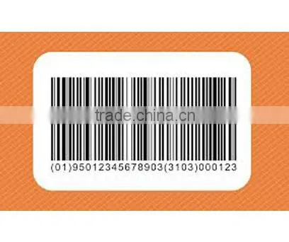 Barcode Printed Sticker