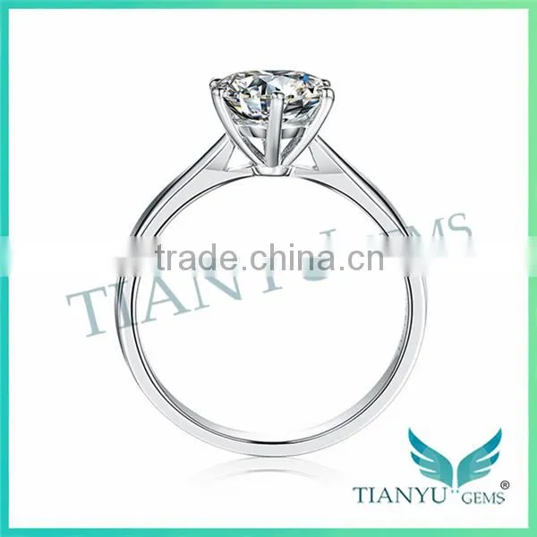Lady's Engagement Ring Moissanite Diamond Wedding Ring photo-3