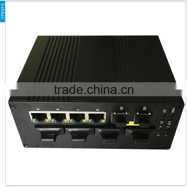 DIN-Rail 4+4+2G Managed Industrial Ethernet Networking Switches I610B photo-5