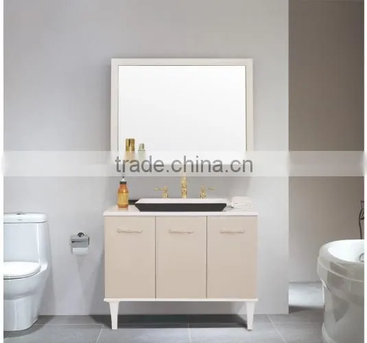 Antique White Gloss Vanity Unit Bathroom Cabinet